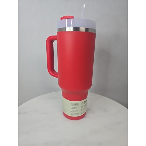 STANLEY Quencher H2.0 Tumbler with Handle and Straw 40 oz Flowstate Chili Red - Picture 5 of 13